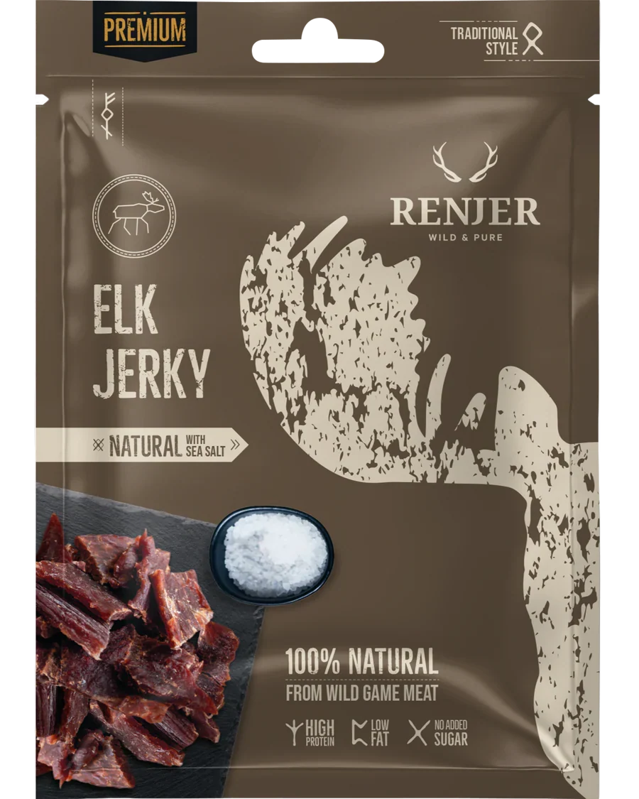 Renjer Elk Jerky – Sea Salt - Phosh Food