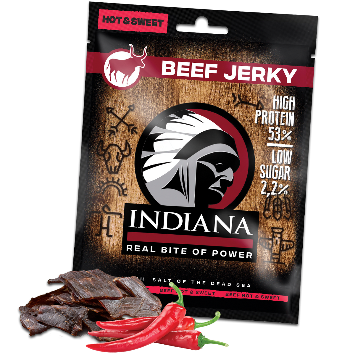 Indiana Beef Jerky – Hot & Sweet - Phosh Food