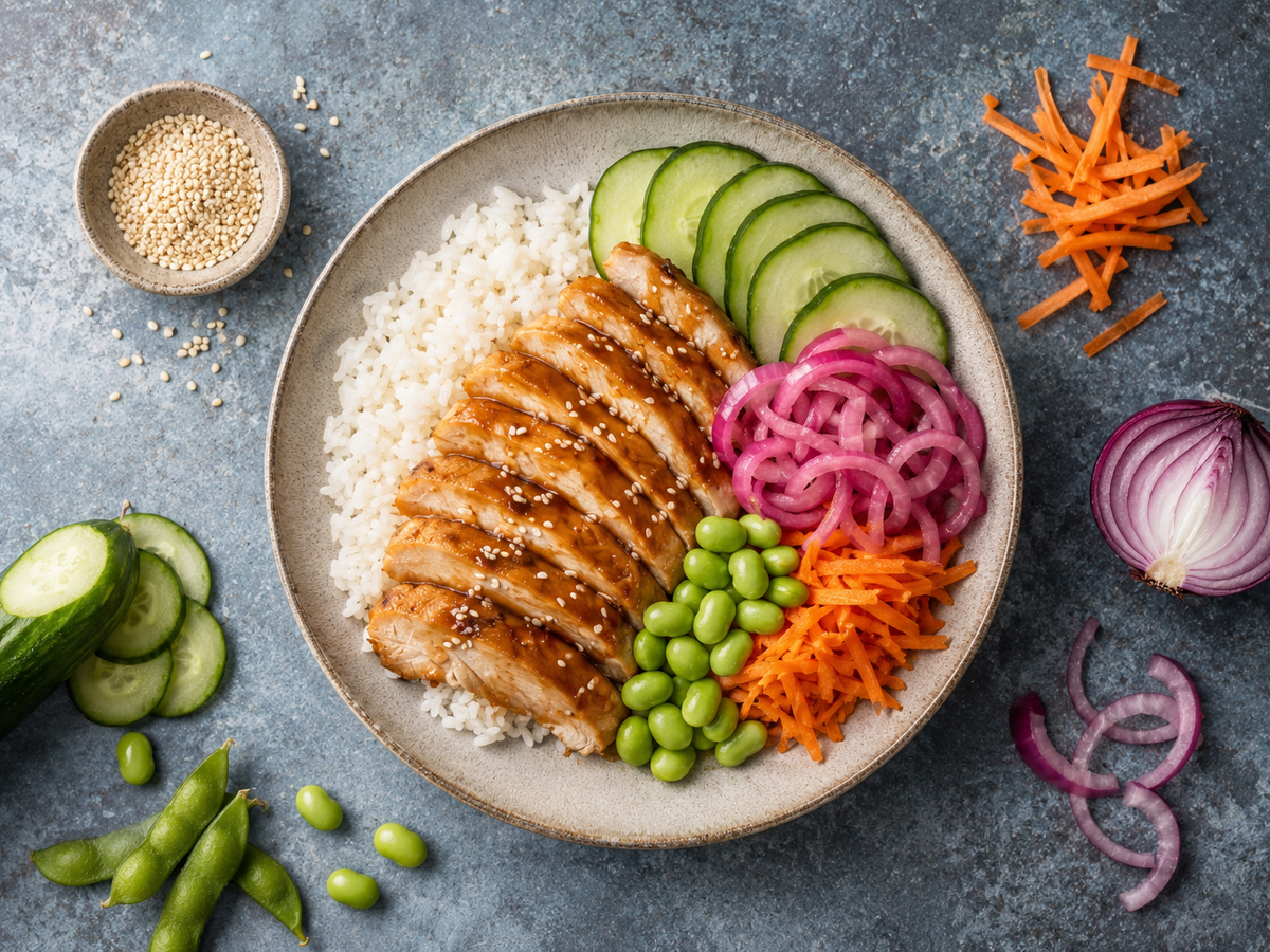 Chicken Poke Bowl - Phosh Food
