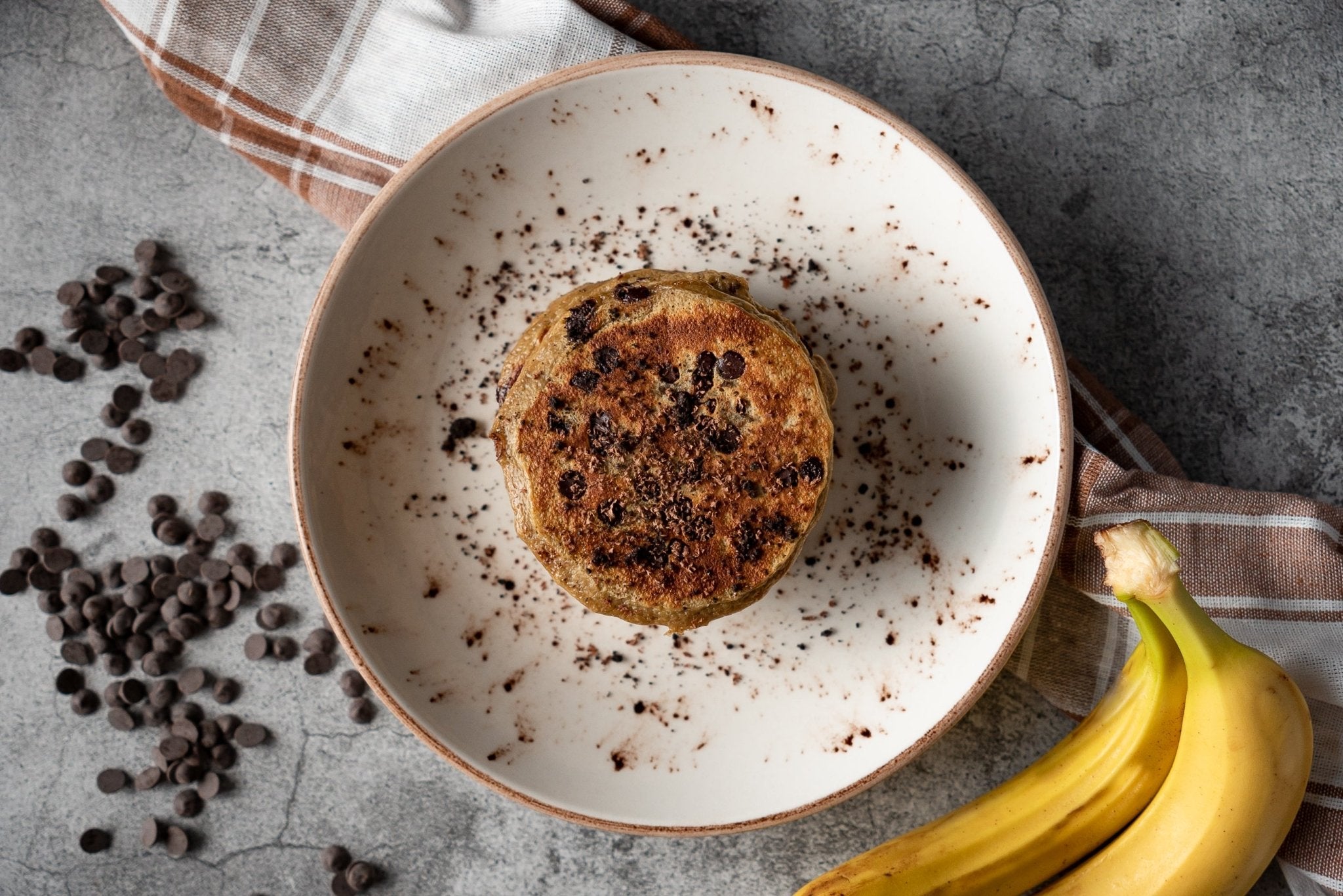 Dark Chocolate Chip Protein Pancakes Delivery
