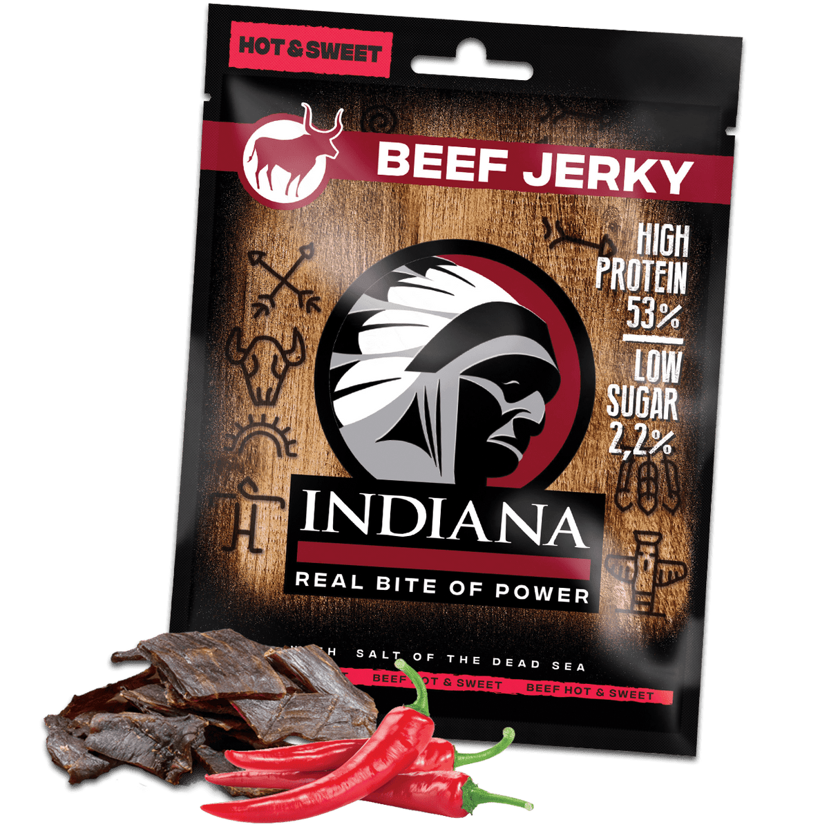 Indiana Beef Jerky – Hot & Sweet - Phosh Food