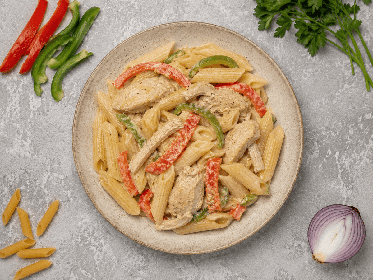 Jerked Chicken Rasta Pasta - Phosh Food