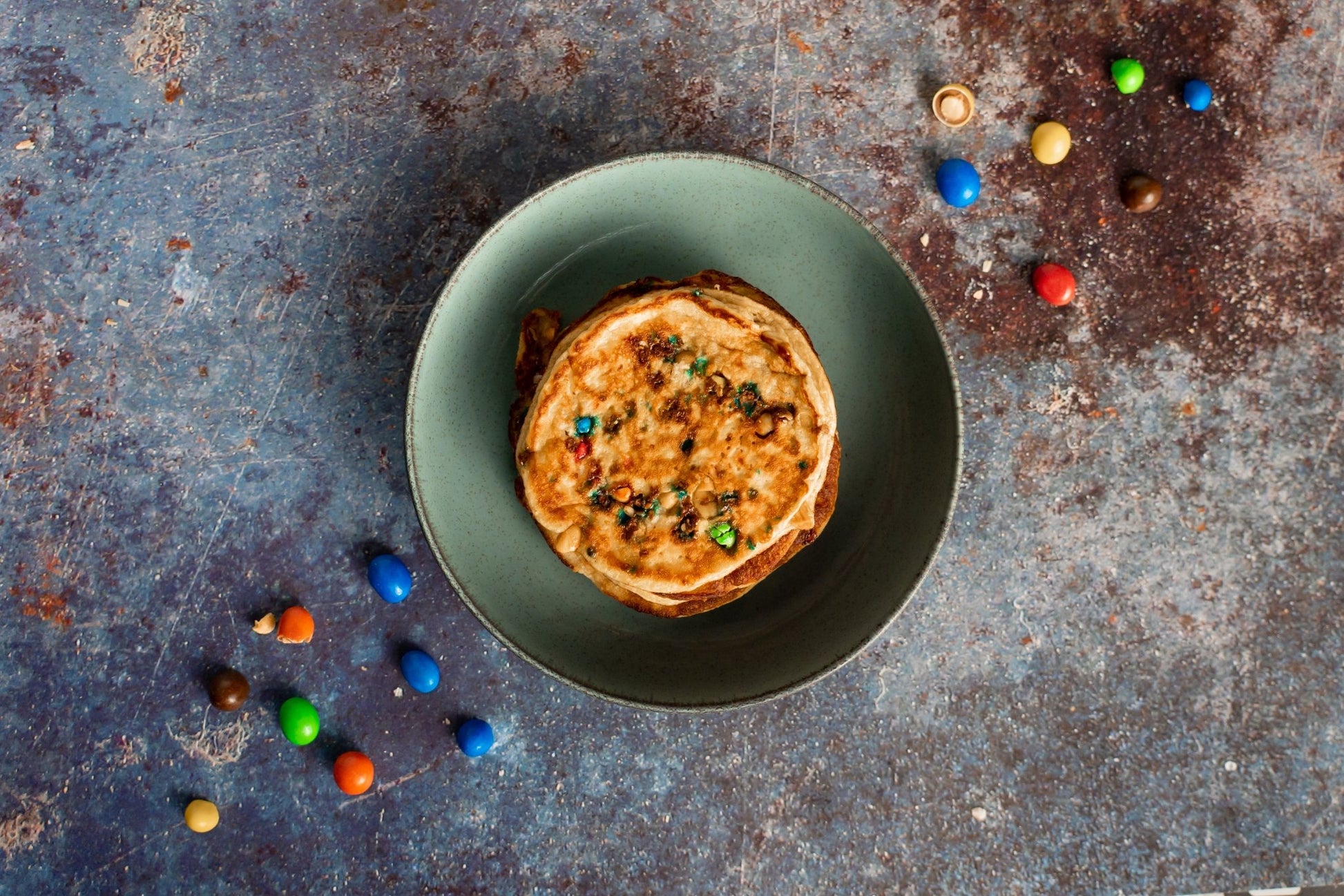 M&M Protein Pancakes - Phosh Food