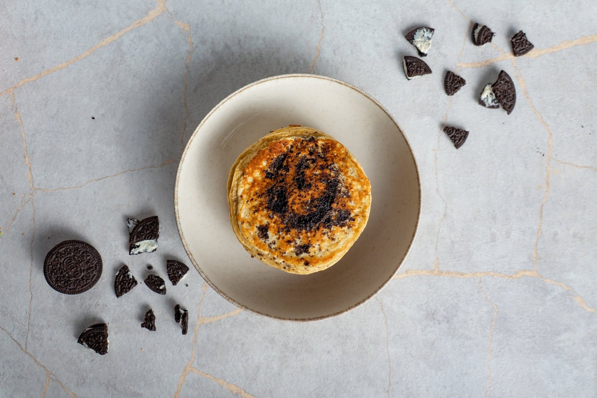 Oreo Protein Pancakes - Phosh Food