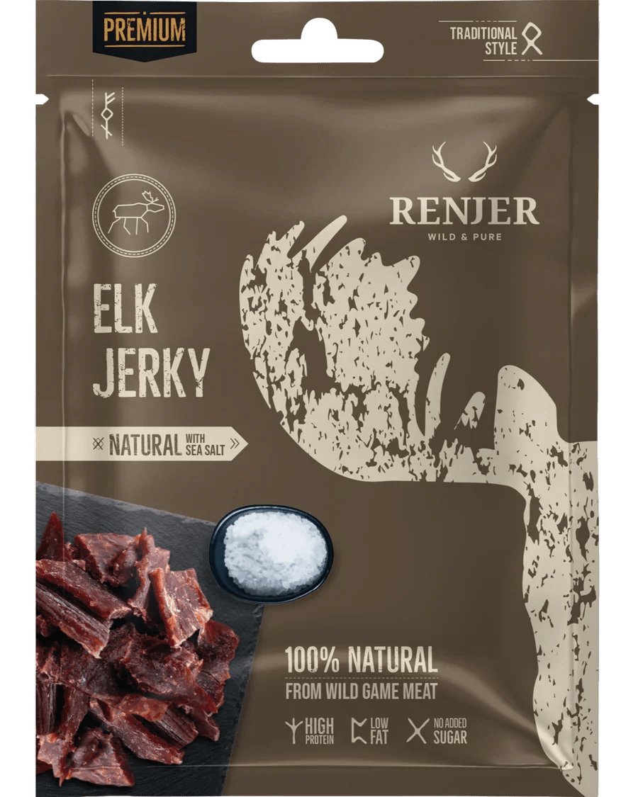 Renjer Elk Jerky – Sea Salt - Phosh Food