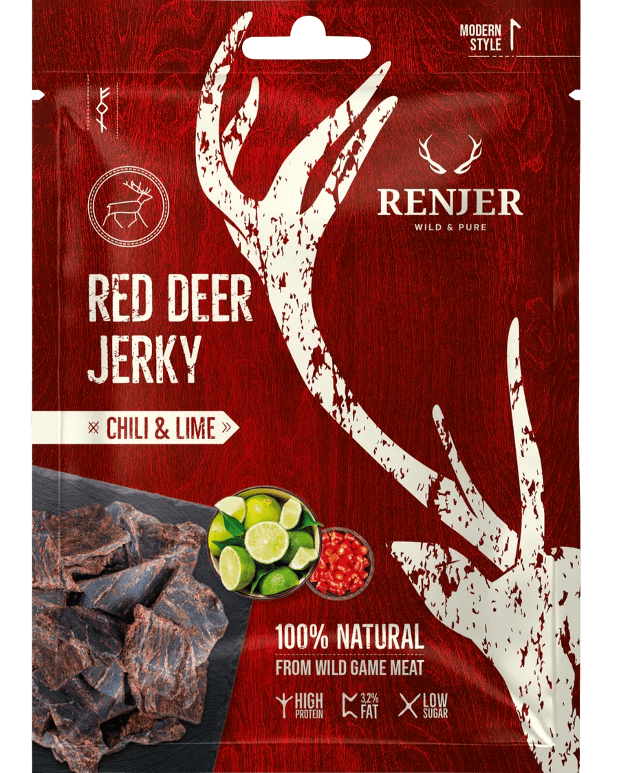 Renjer Red Deer Jerky – Chili & Lime - Phosh Food